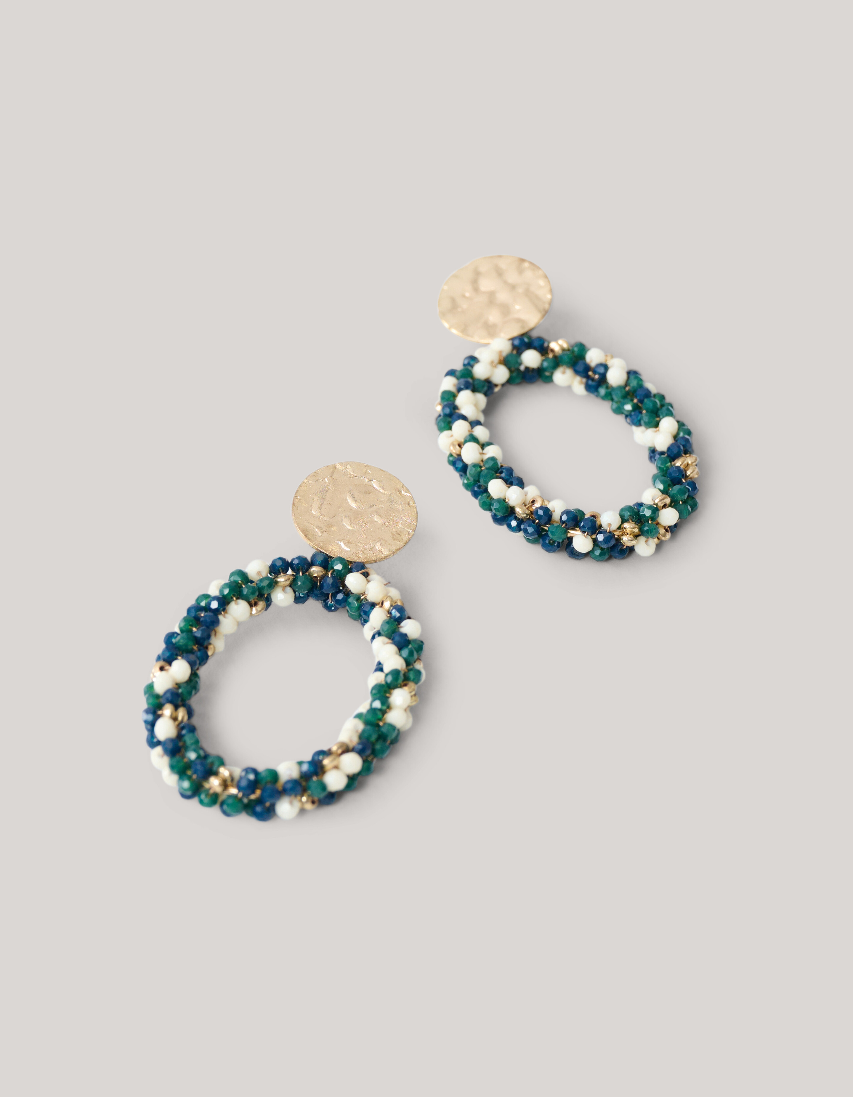 Multi Beaded Oorbellen Groen SHOEBY ACCESSOIRES