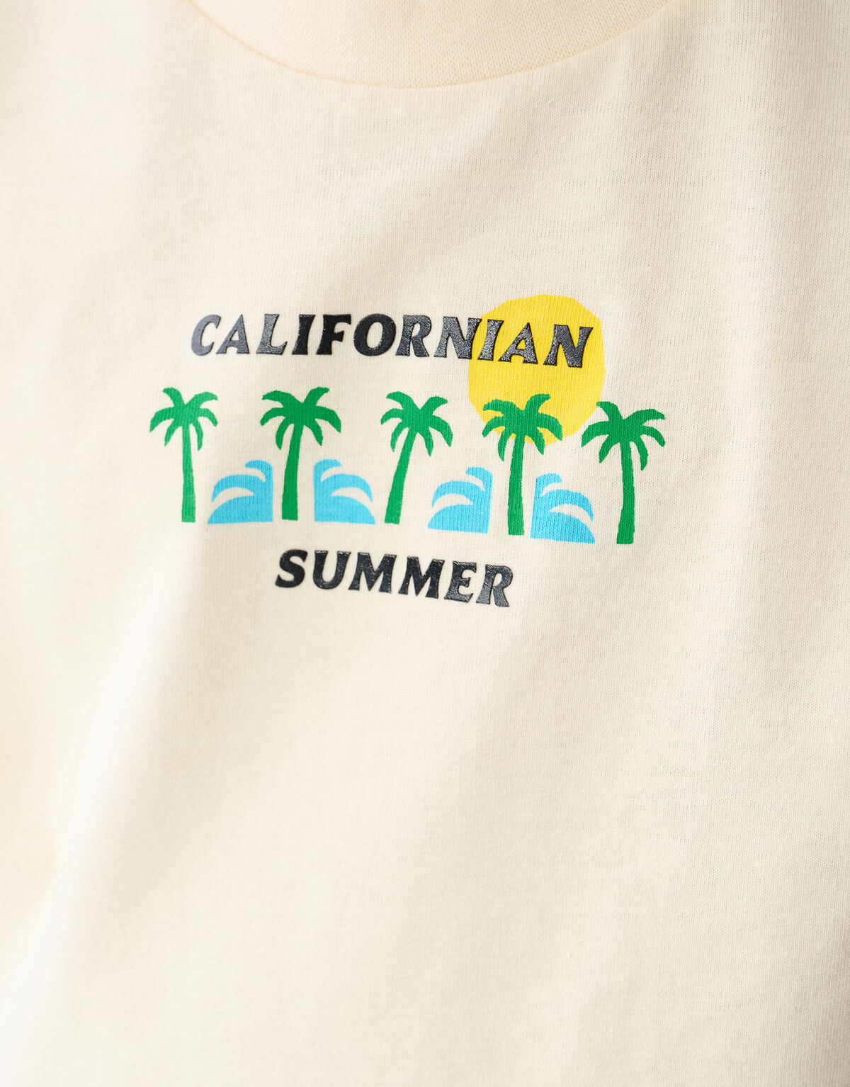 Summer Artwork T-shirt Gebroken Wit SHOEBY BOYS