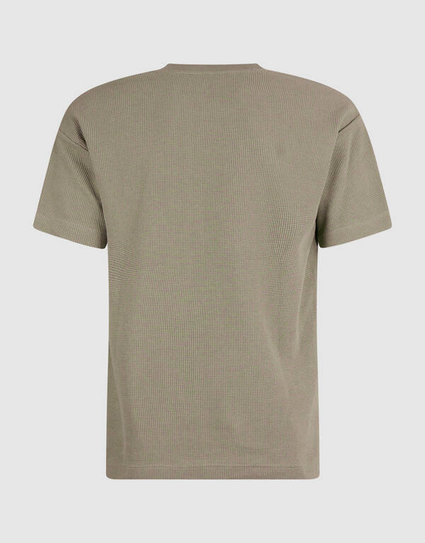 Waffle T-shirt Groen SHOEBY MEN