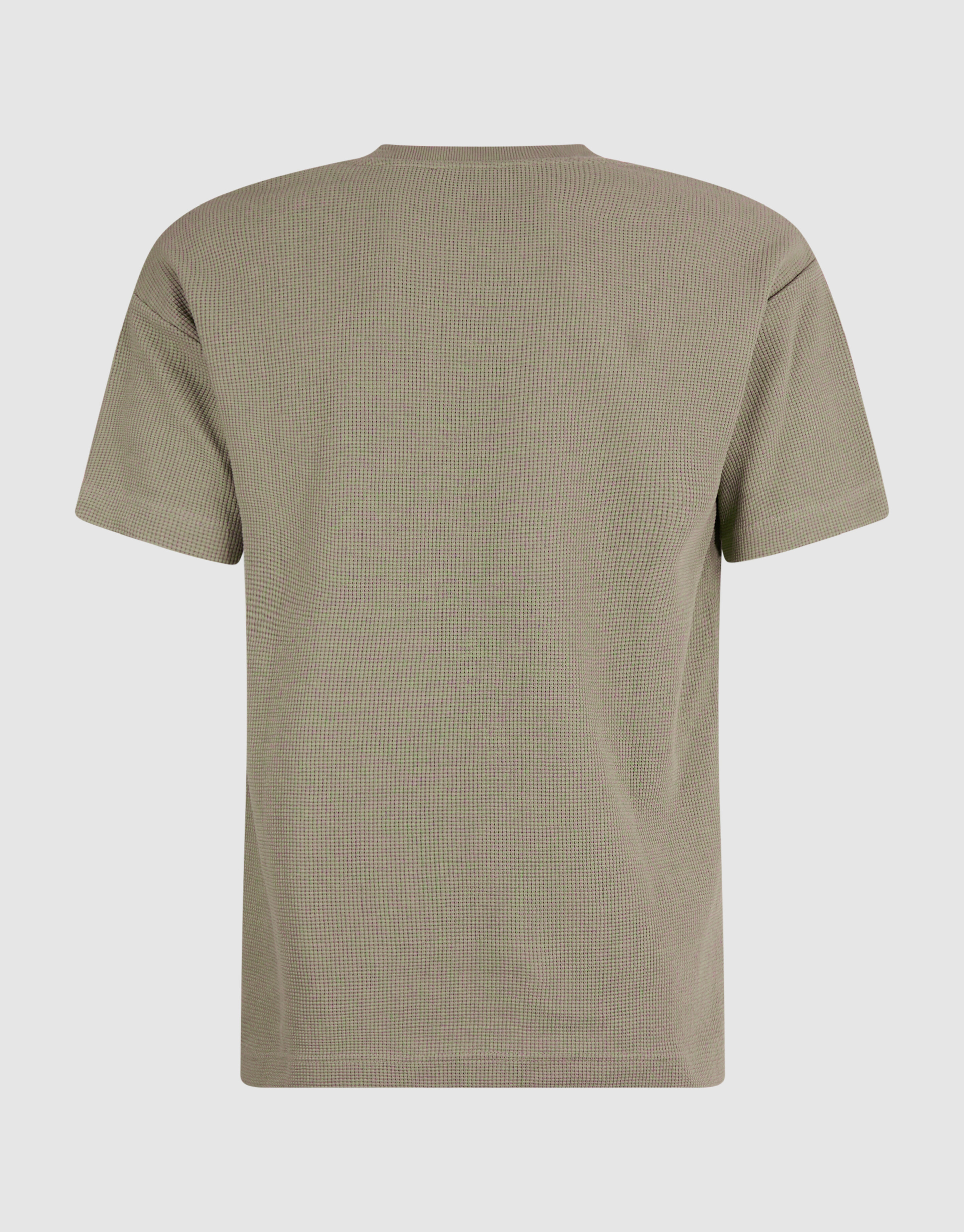 Waffle T-shirt Groen SHOEBY MEN