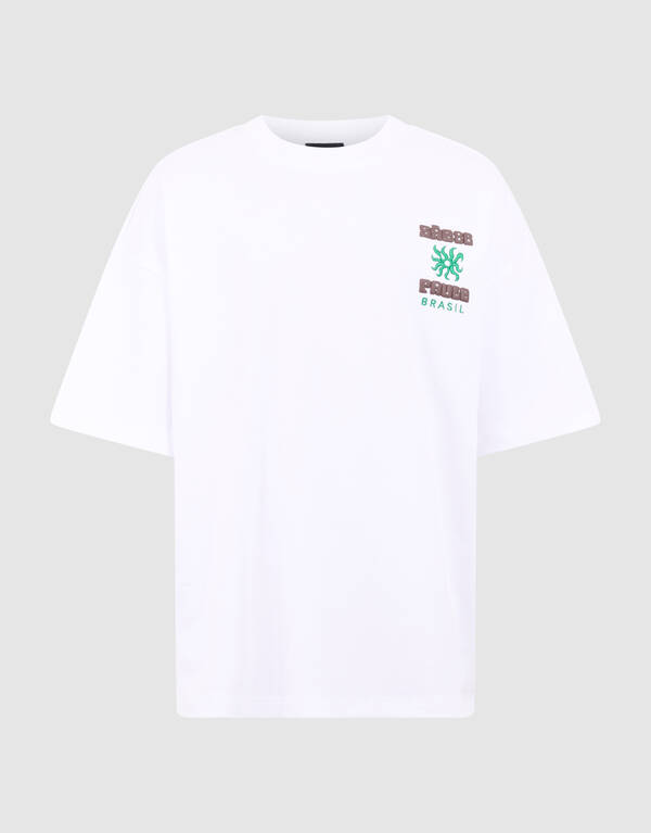 Sao Paolo Artwork T-shirt Wit SHOEBY BOYS