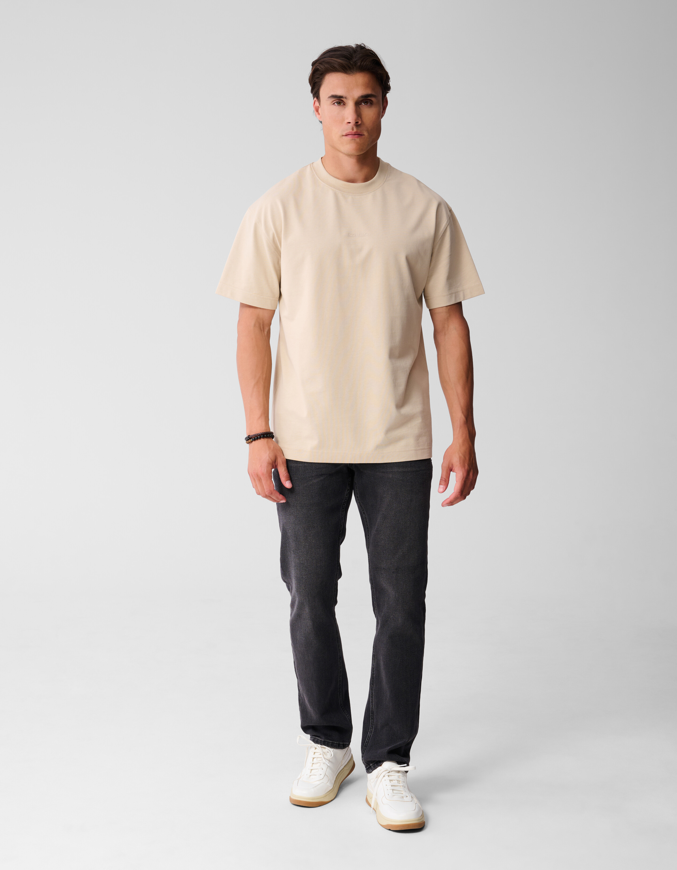 Sparkle Logo T-shirt Zand SHOEBY MEN