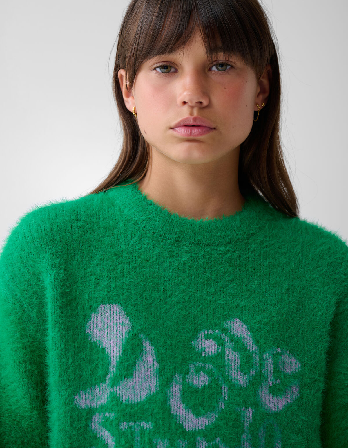 Zachte Gebreide Trui Groen SHOEBY GIRLS