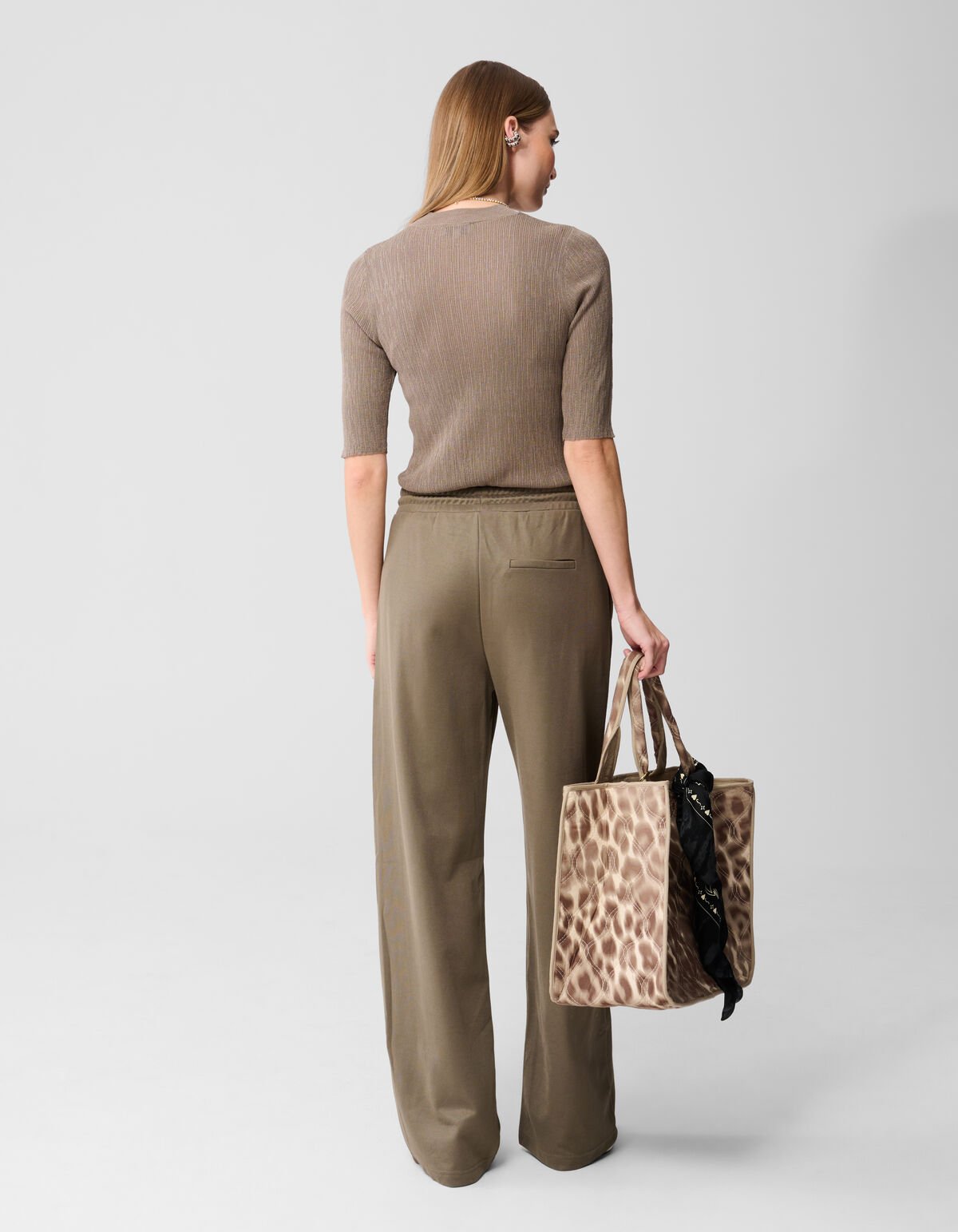 Structuur Top Khaki SHOEBY WOMEN