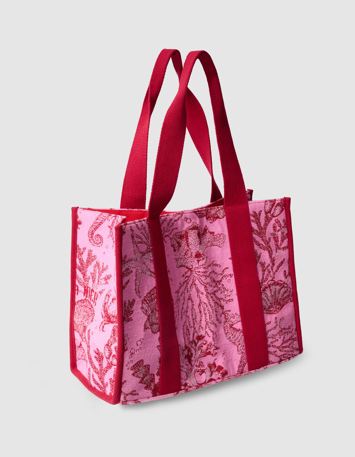 Jacquard Shopper Roze SHOEBY ACCESSOIRES
