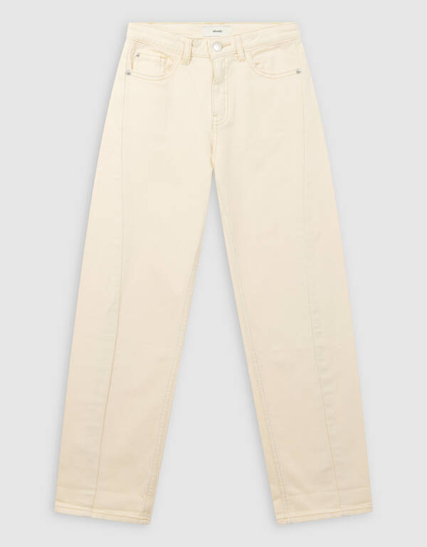 Barrel Fit Jeans Gebroken Wit SHOEBY GIRLS