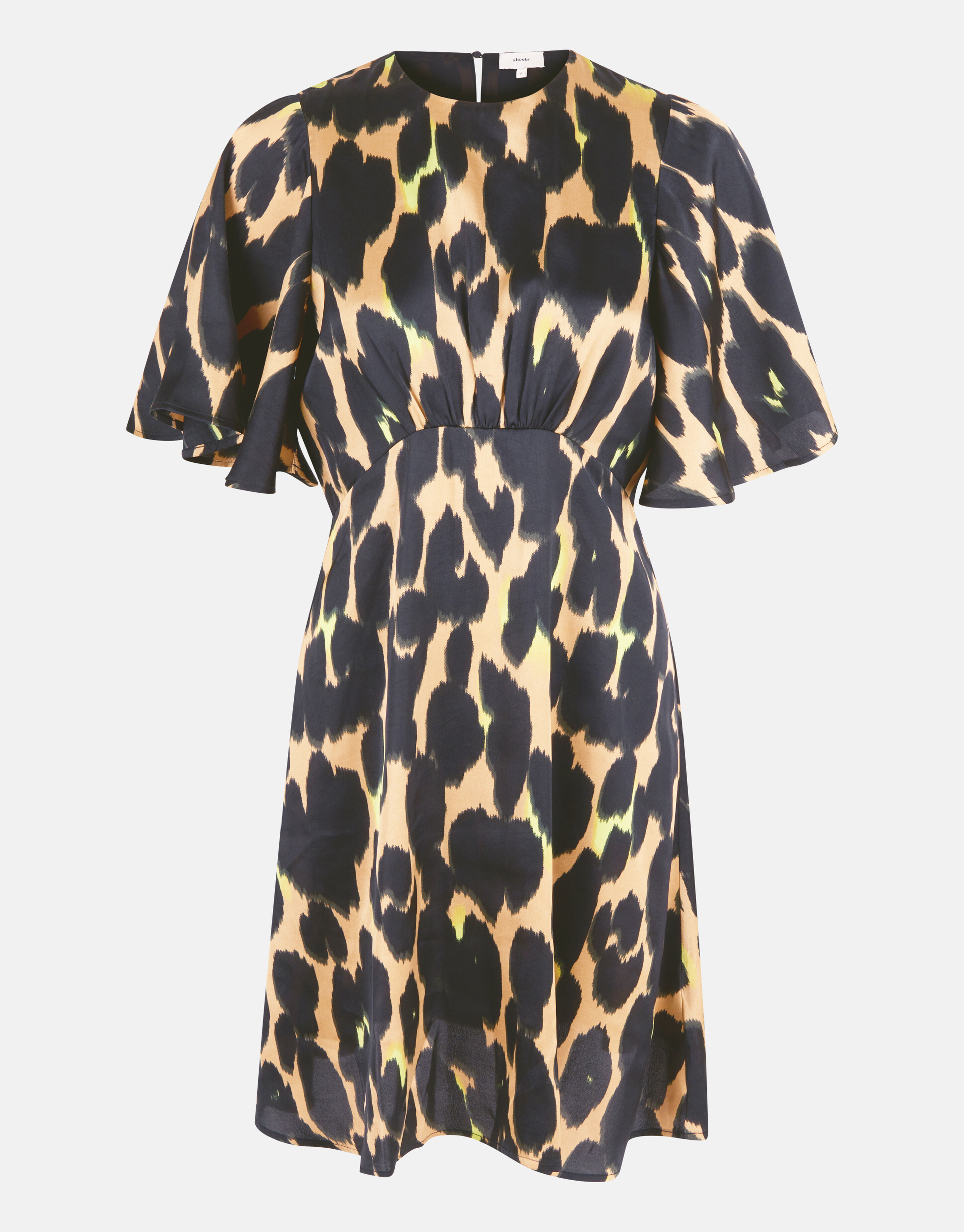 Leopard Midi Jurk Bruin SHOEBY WOMEN