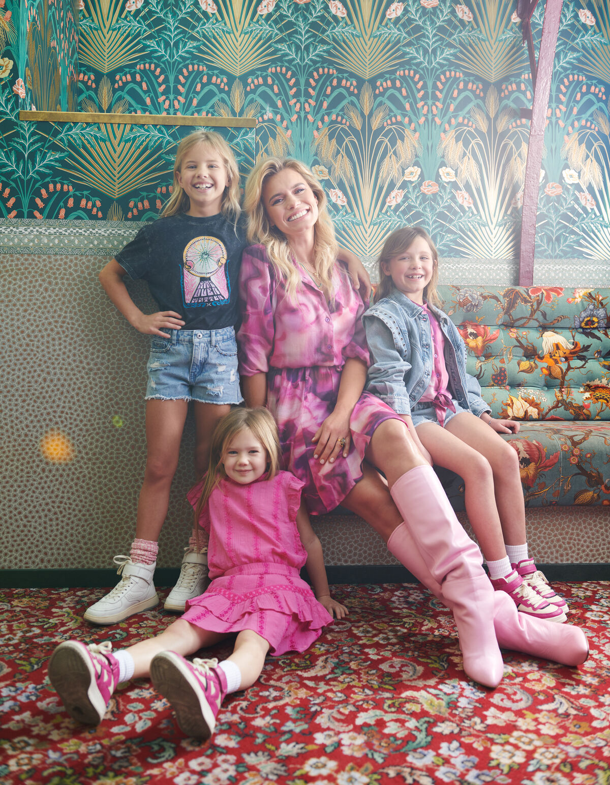 Tape Detail Rok Roze SHOEBY GIRLS