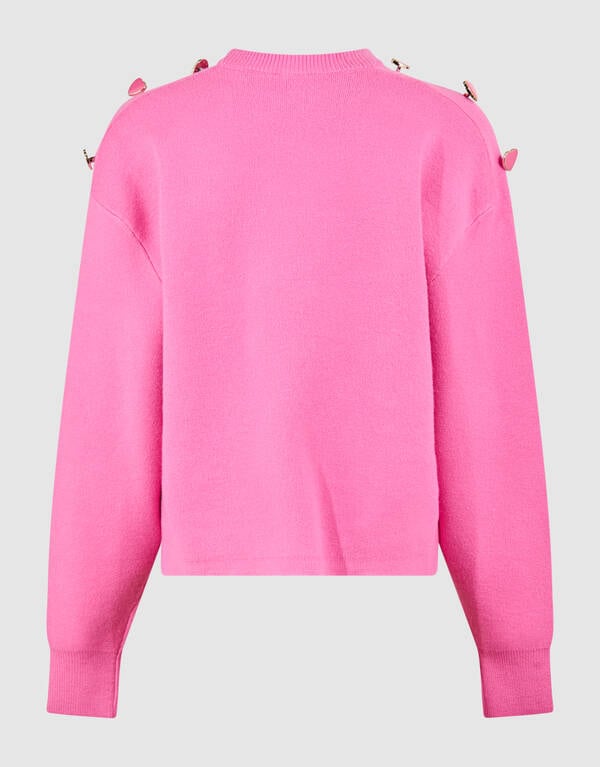 Button Trui Roze SHOEBY GIRLS