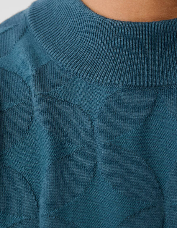 Sparkle Gebreide Trui Donkergroen SHOEBY MEN