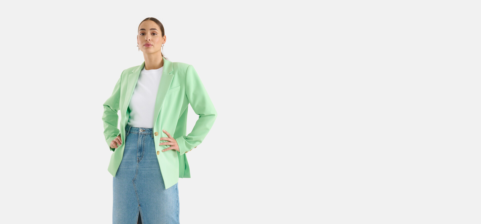 Axelle Blazer - Groen main image 1
