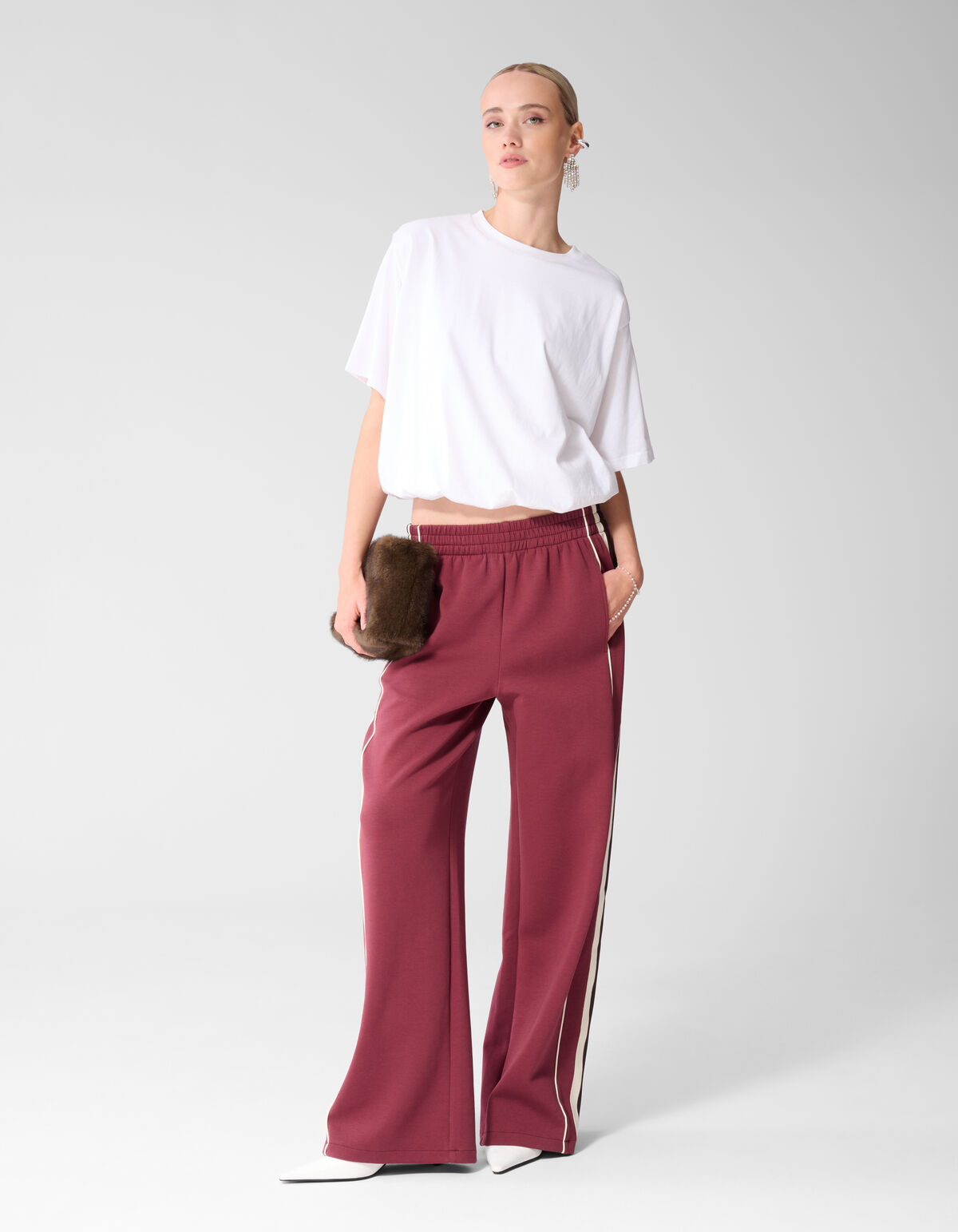 Oversized Balloon T-shirt Wit SHOEBY WOMEN