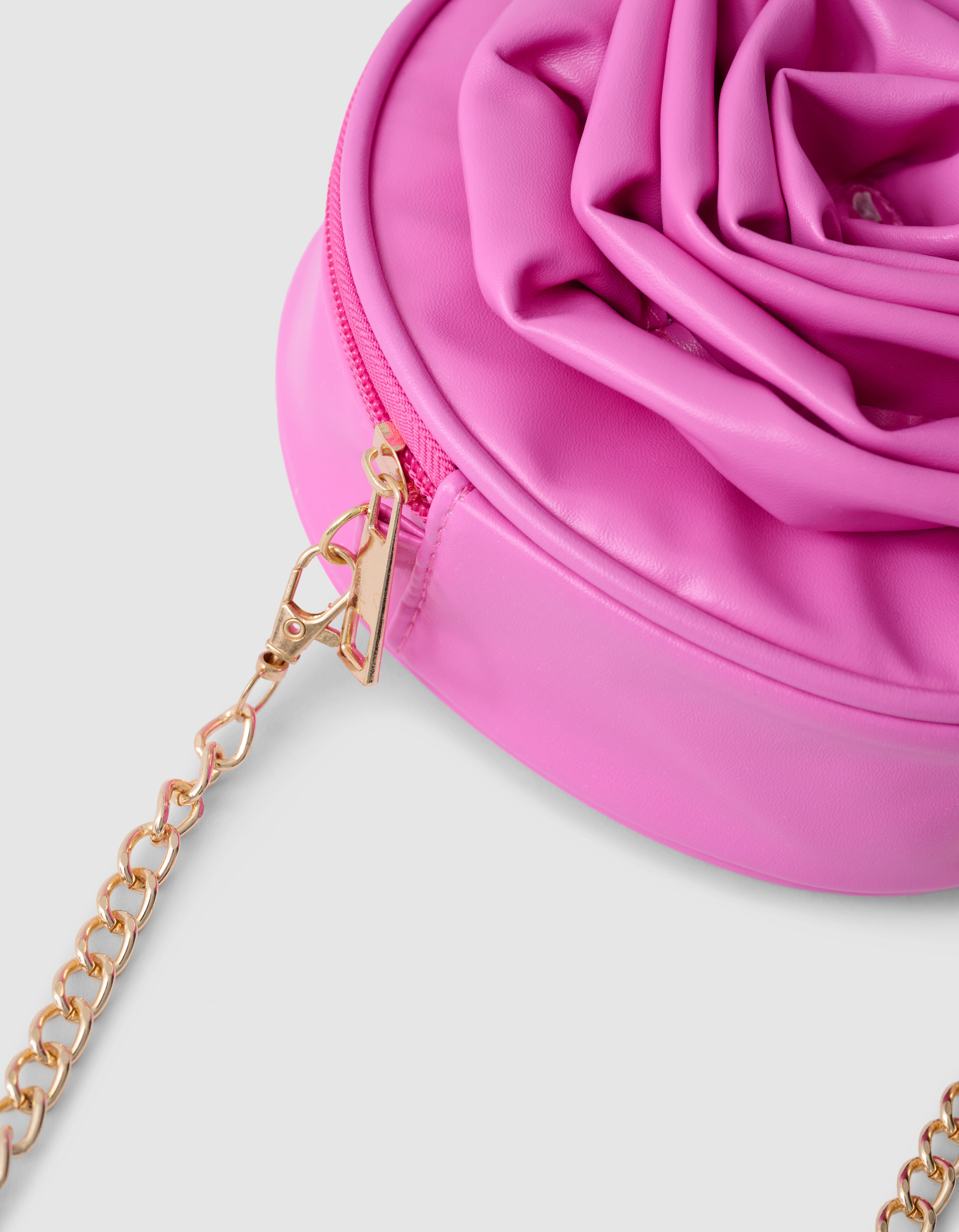 Rose Ronde Tas Roze SHOEBY ACCESSOIRES