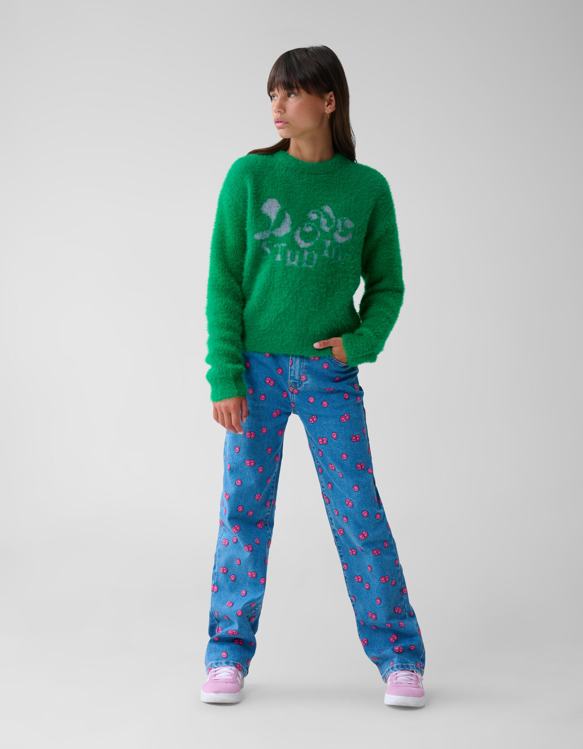Zachte Gebreide Trui Groen SHOEBY GIRLS