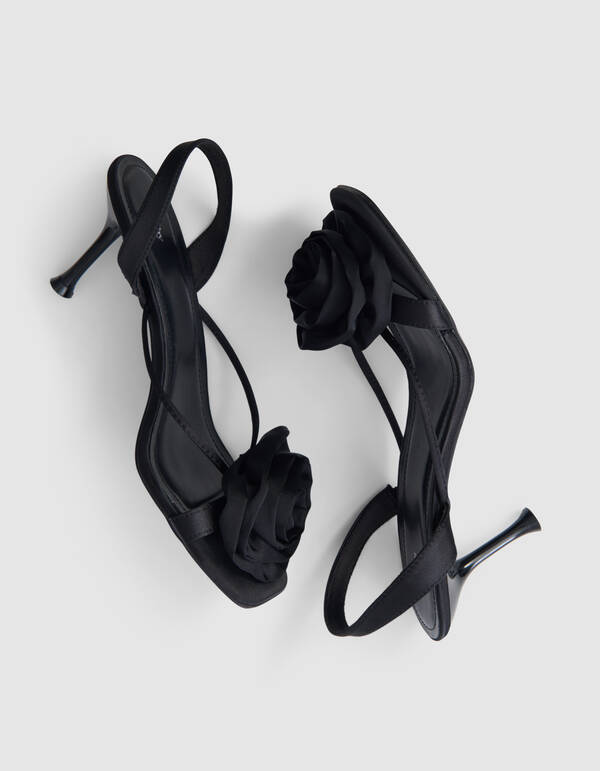 Bloem Hakken Zwart SHOEBY SHOES