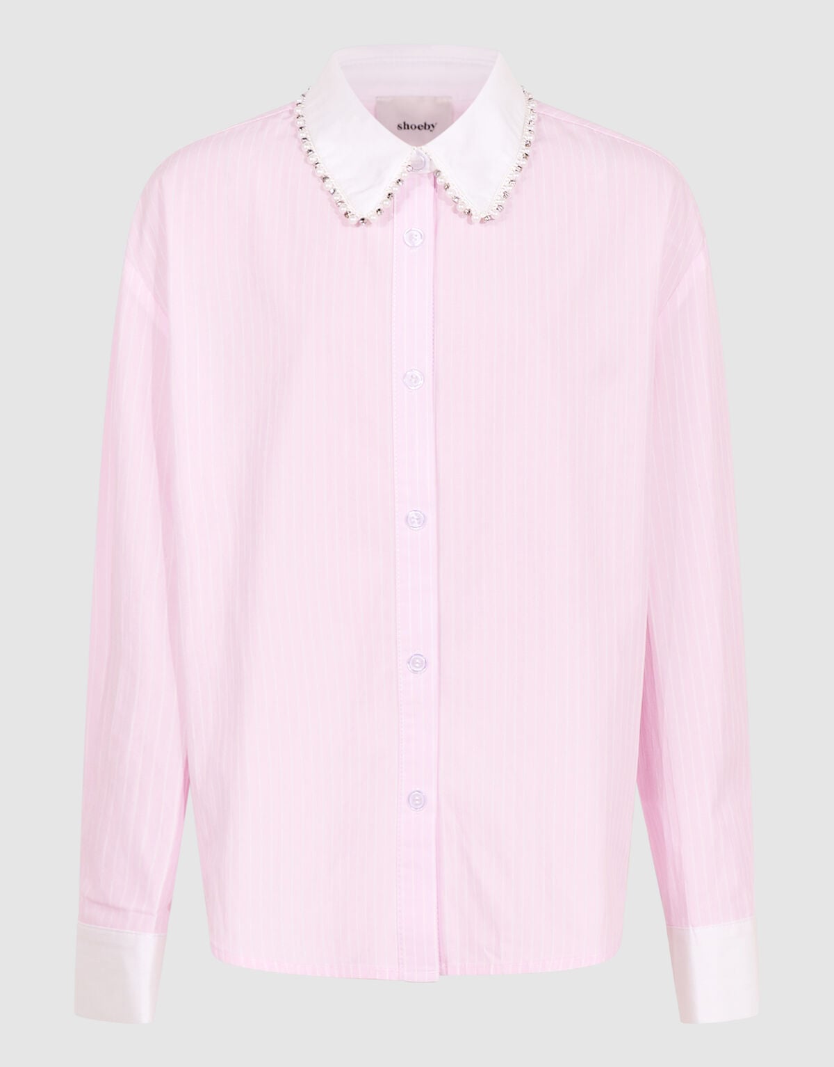 Pinstripe Blouse Roze SHOEBY GIRLS