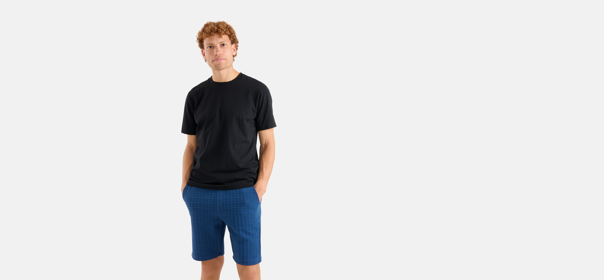 Structuur Short Donkerblauw SHOEBY MEN