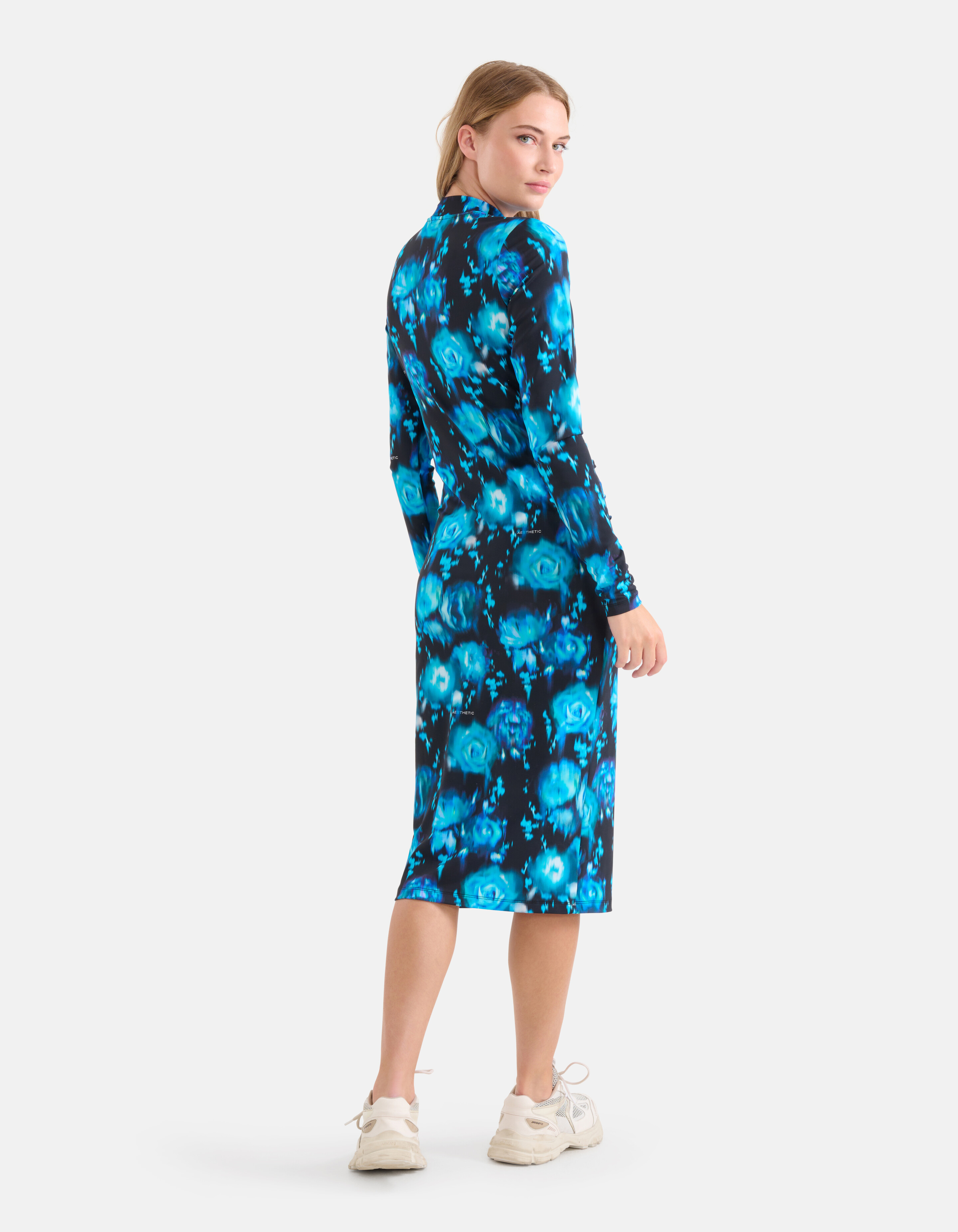 Printed Travel Jurk Blauw SHOEBY WOMEN