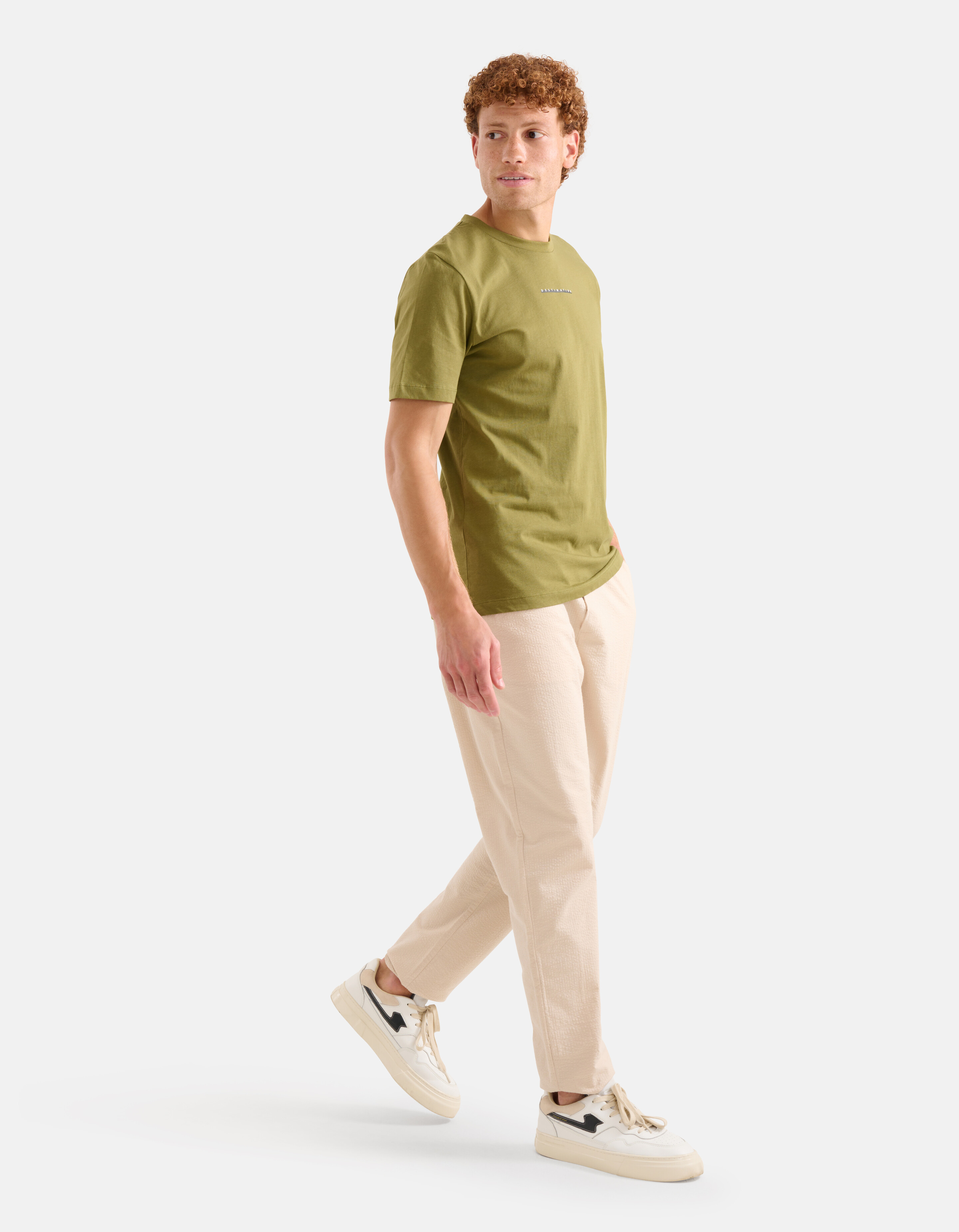 Seersucker Broek Beige SHOEBY MEN