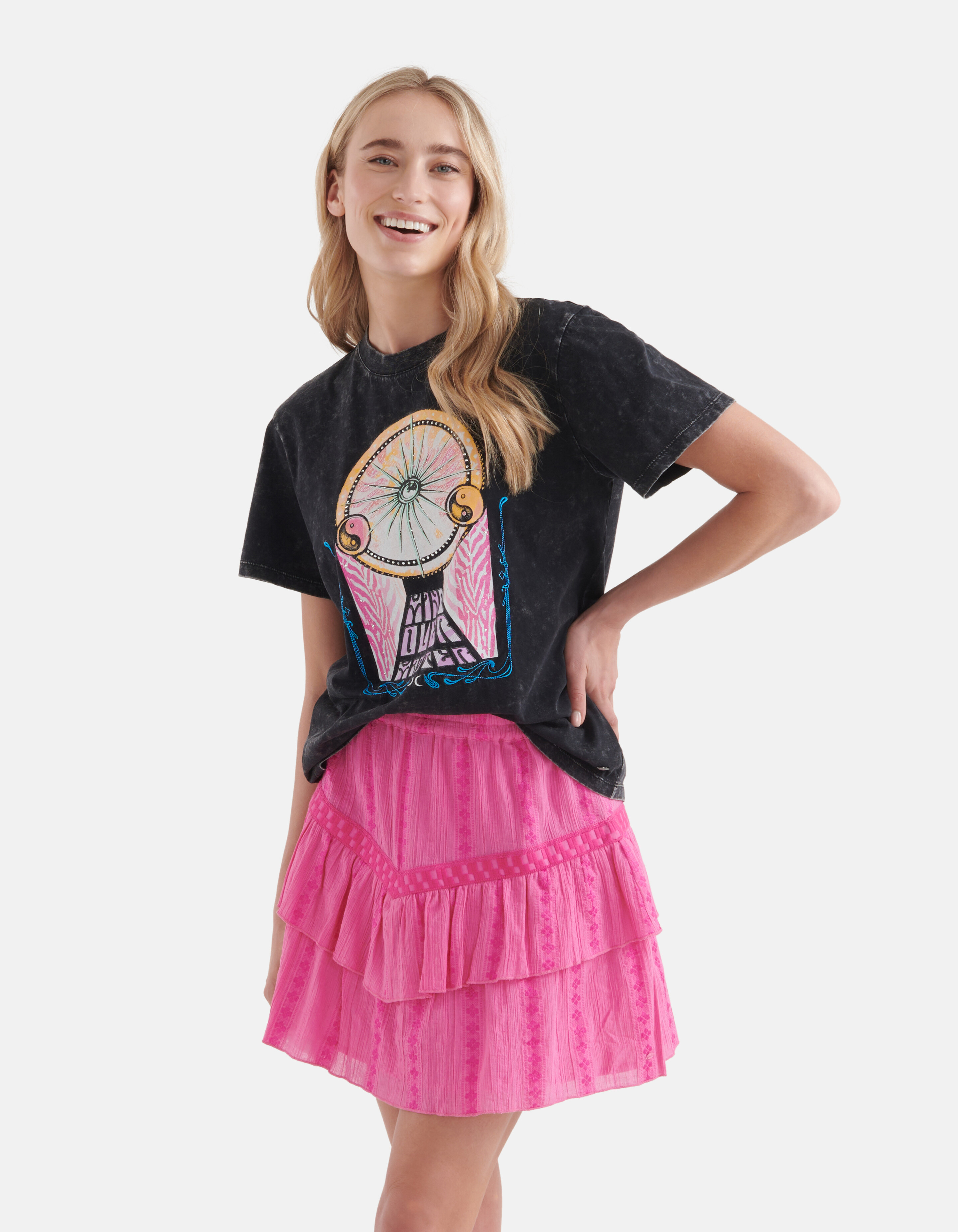 Artwork T-shirt Donkergrijs By Nicolette SHOEBY WOMEN