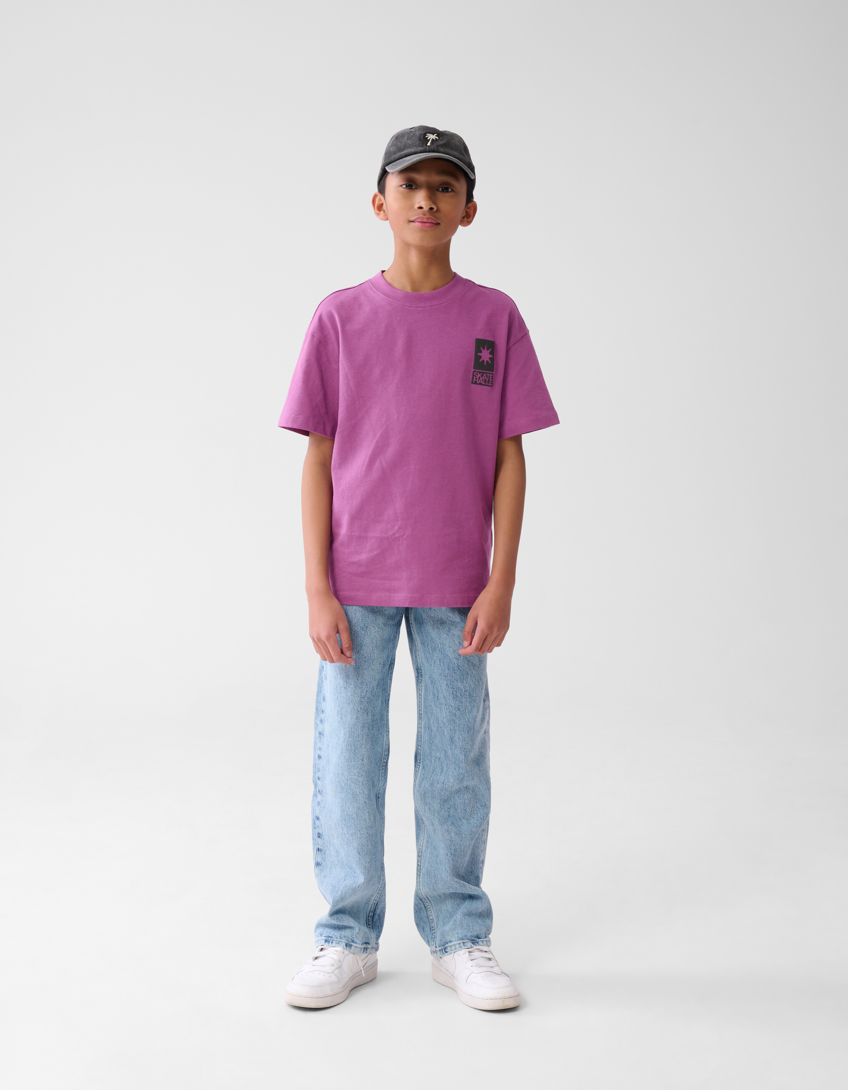 Artwork T-shirt Paars SHOEBY BOYS