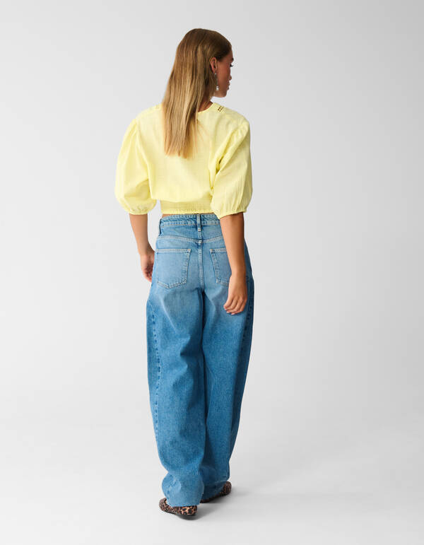 Barrel Fit Jeans Mediumstone SHOEBY WOMEN