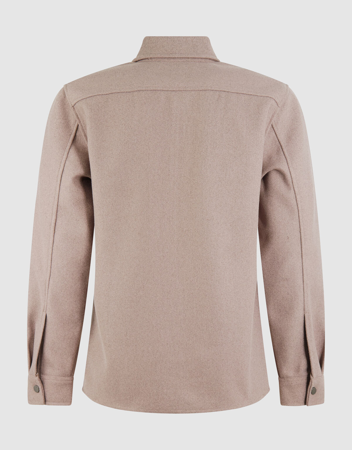 Soft Zip Overshirt Lichtbruin SHOEBY MEN