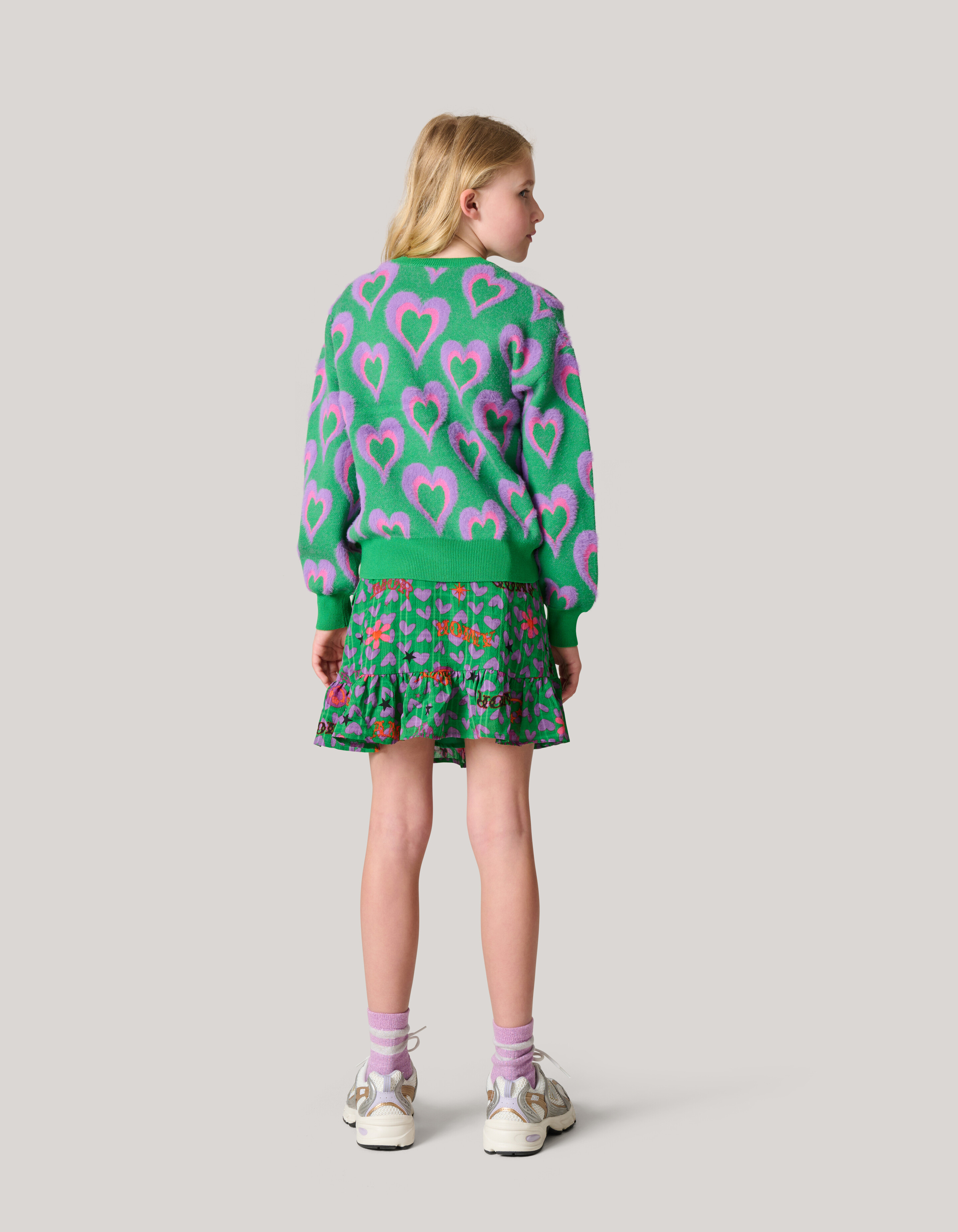 Printed Cardigan Groen SHOEBY GIRLS