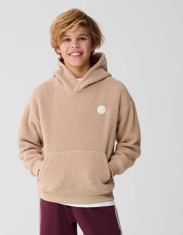 Teddy Hoodie Lichtbruin SHOEBY BOYS