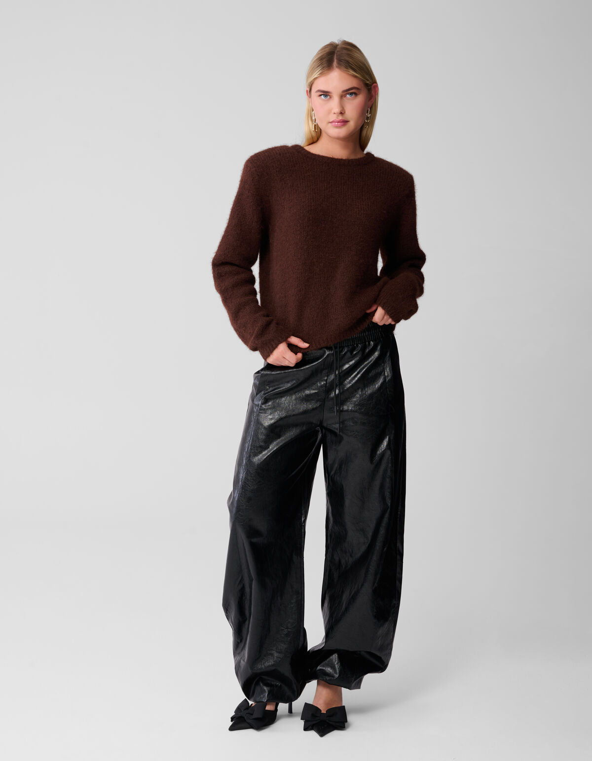 Two Way Knit Vest Bruin SHOEBY WOMEN