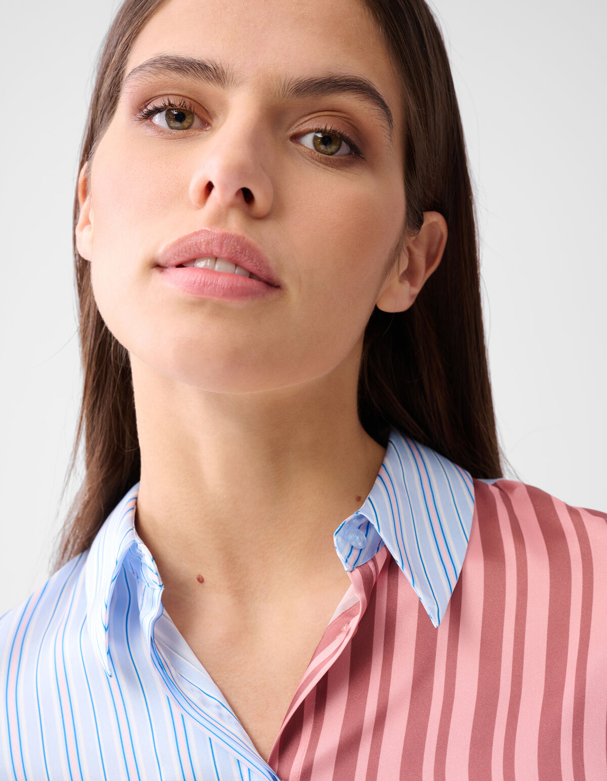 Printed Pinstripe Blouse SHOEBY WOMEN