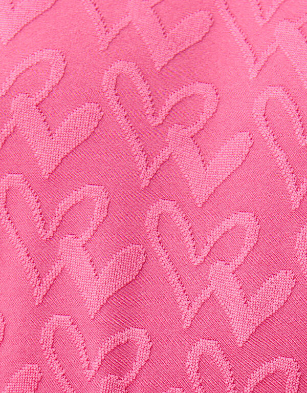 All-Over Heart Jersey Top Roze SHOEBY GIRLS