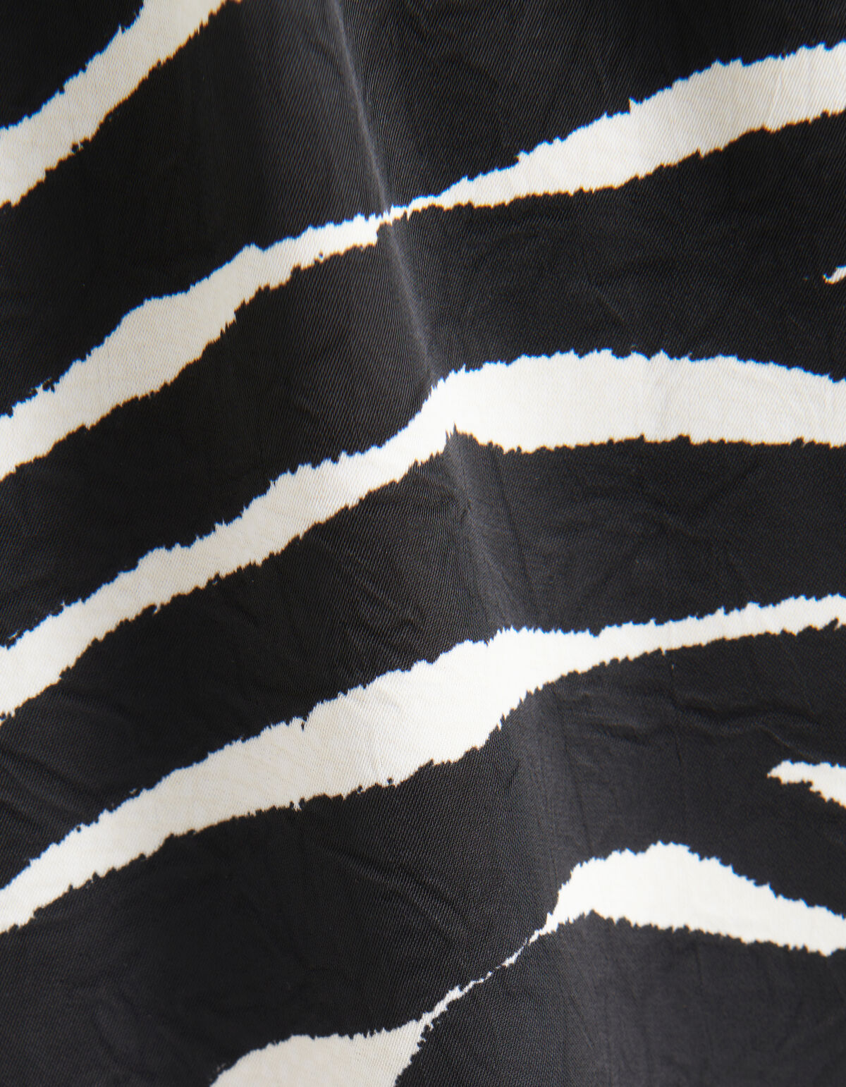 Zebra Print Maxi Jurk Zwart/Wit SHOEBY WOMEN