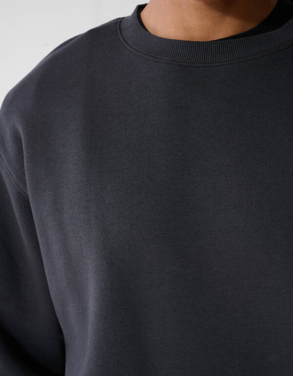 Crewneck Trui Donkergrijs SHOEBY MEN