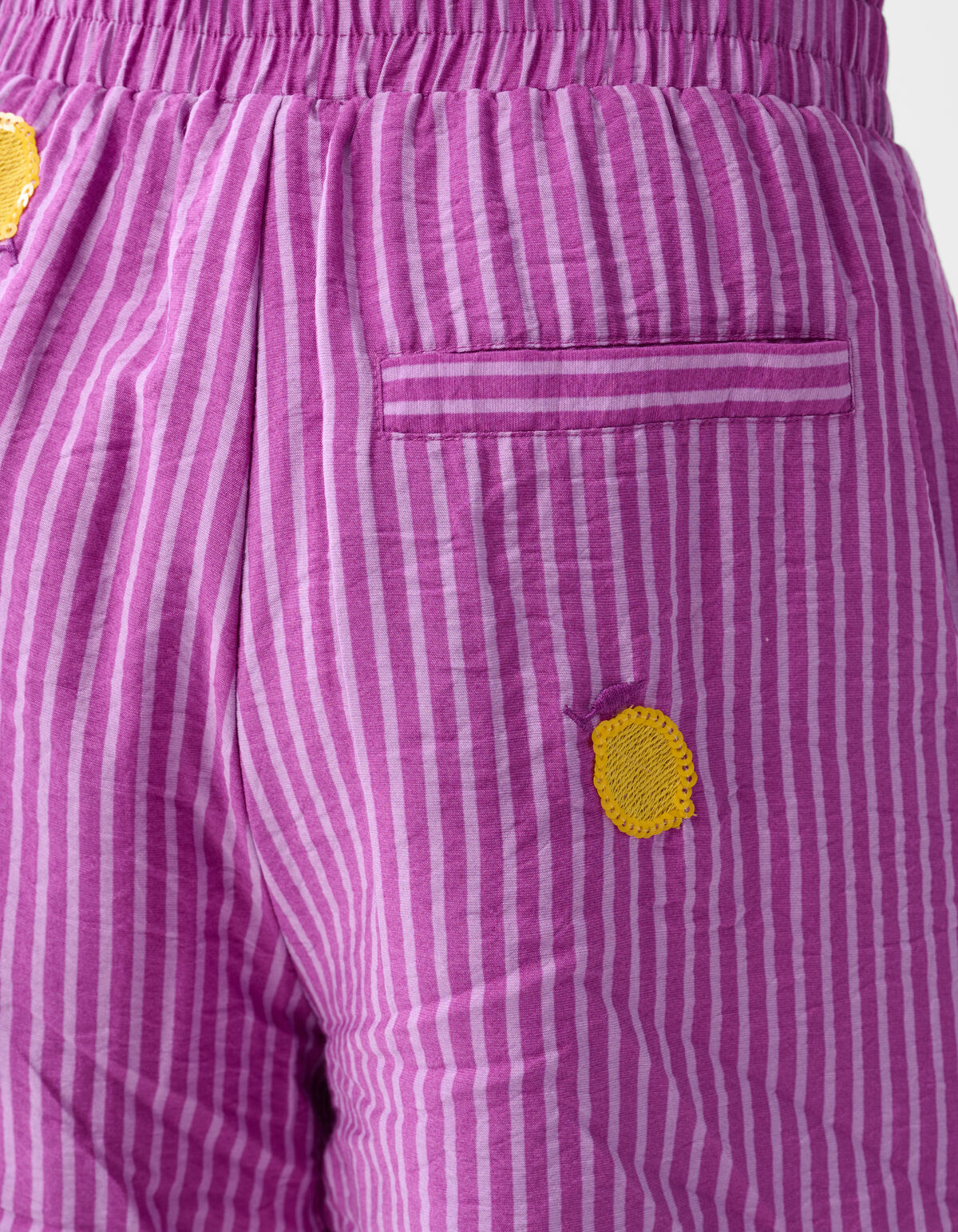 Lemon Pinstripe Short Paars SHOEBY GIRLS