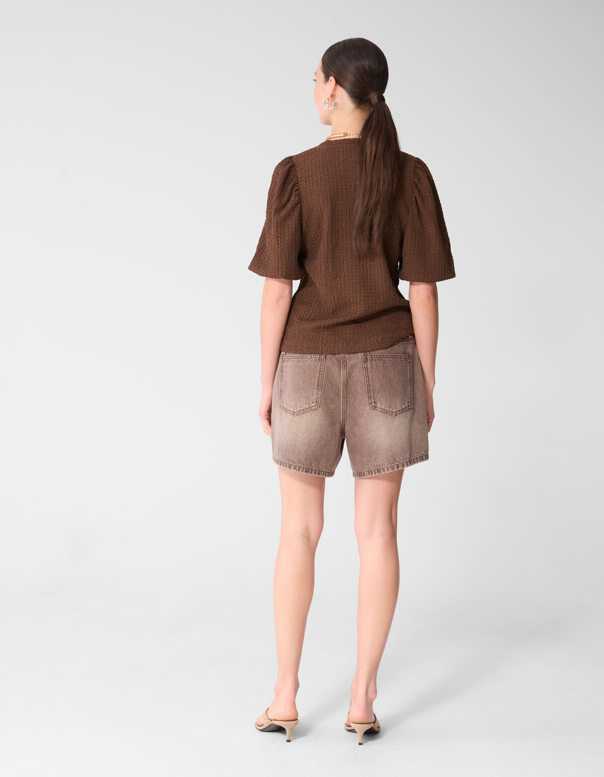 Crinkle Balloon Top Bruin SHOEBY WOMEN