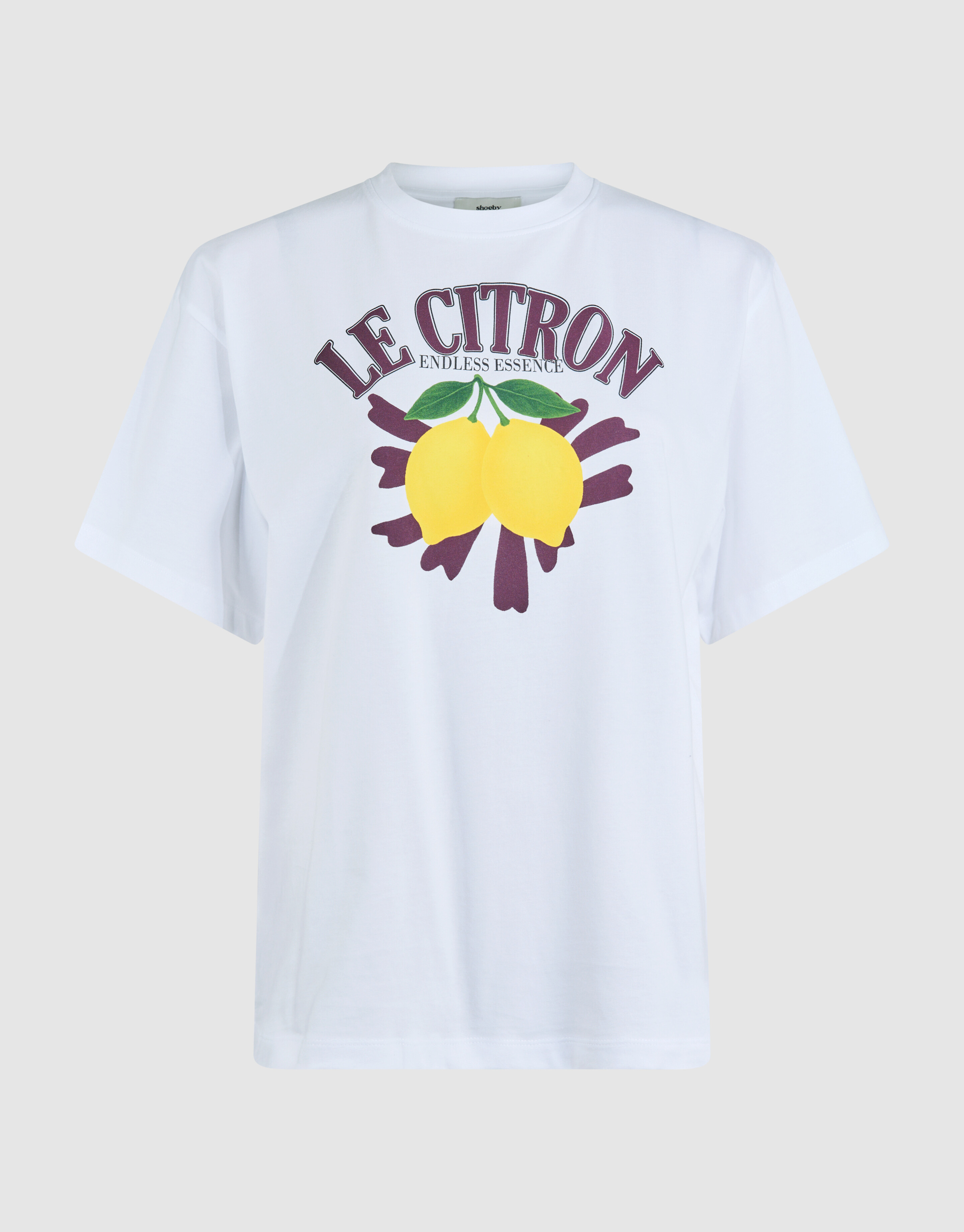 Oversized Le Citron Artwork T-shirt Wit SHOEBY WOMEN