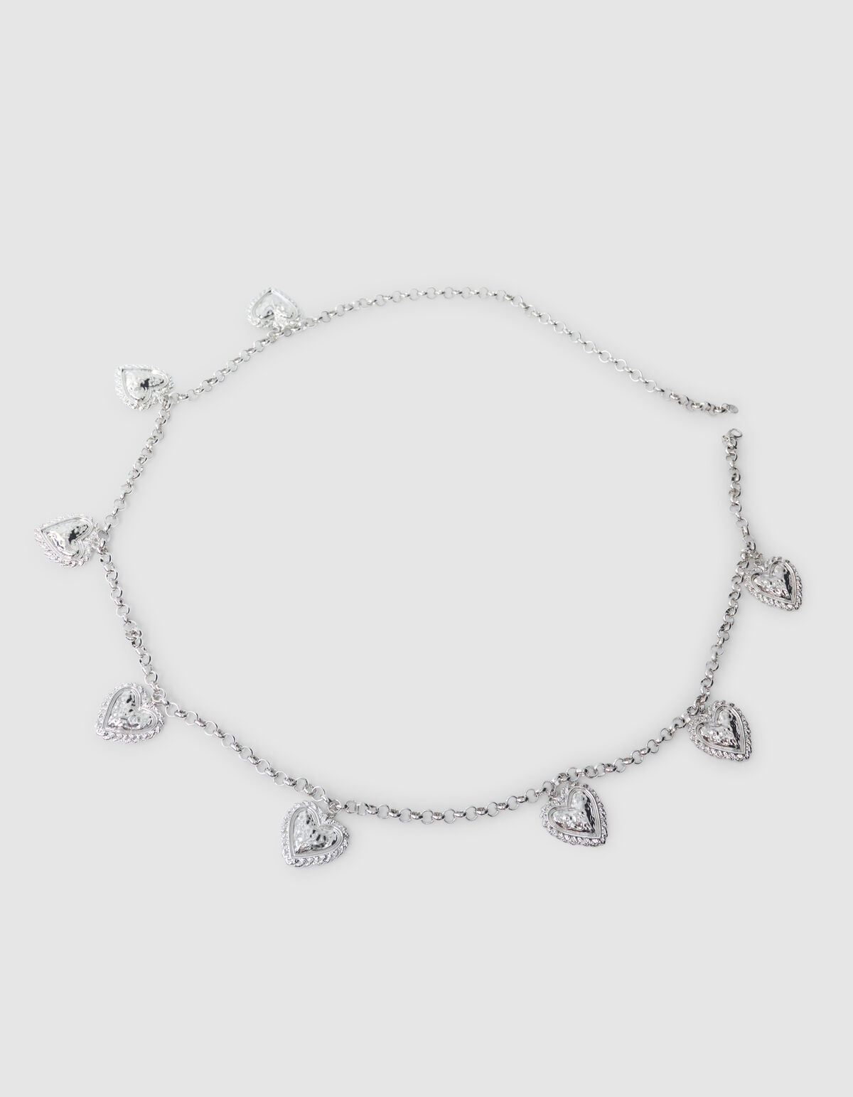 Vintage Heart Chain Riem Zilver SHOEBY ACCESSOIRES
