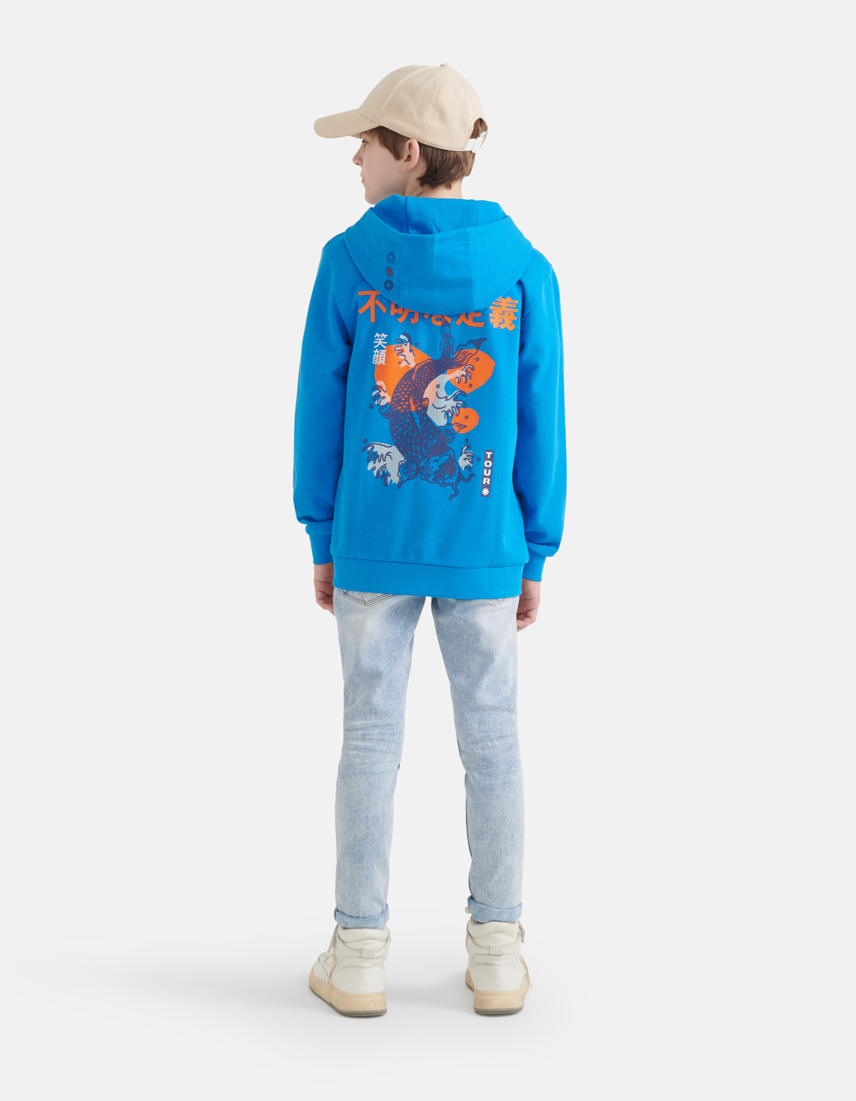 Artwork Hoodie Blauw SHOEBY BOYS
