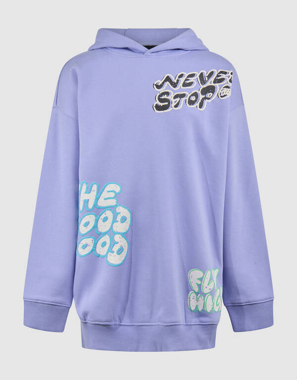 Good Mood Artwork Hoodie Lichtpaars SHOEBY BOYS