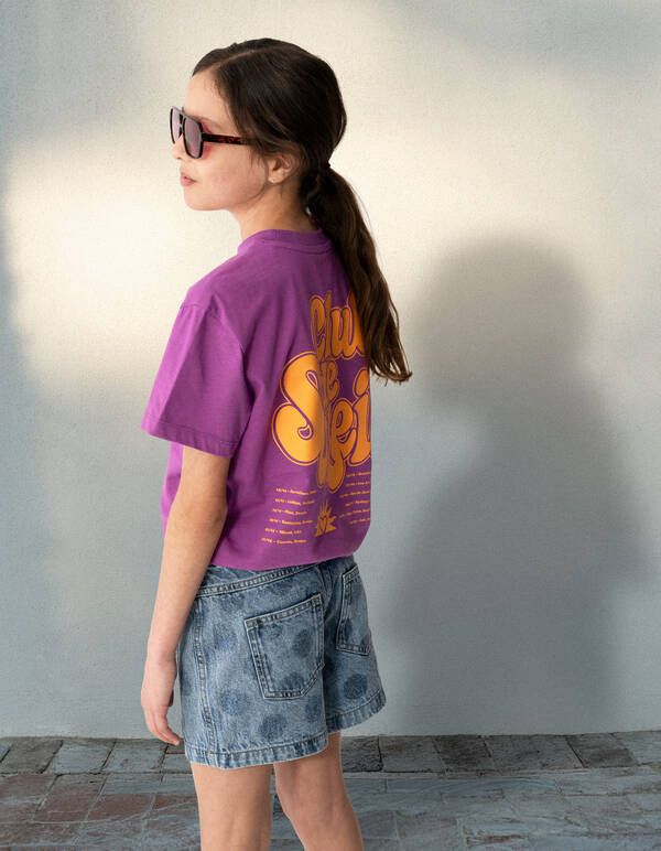 Relaxed Fit Artwork T-shirt Paars SHOEBY GIRLS