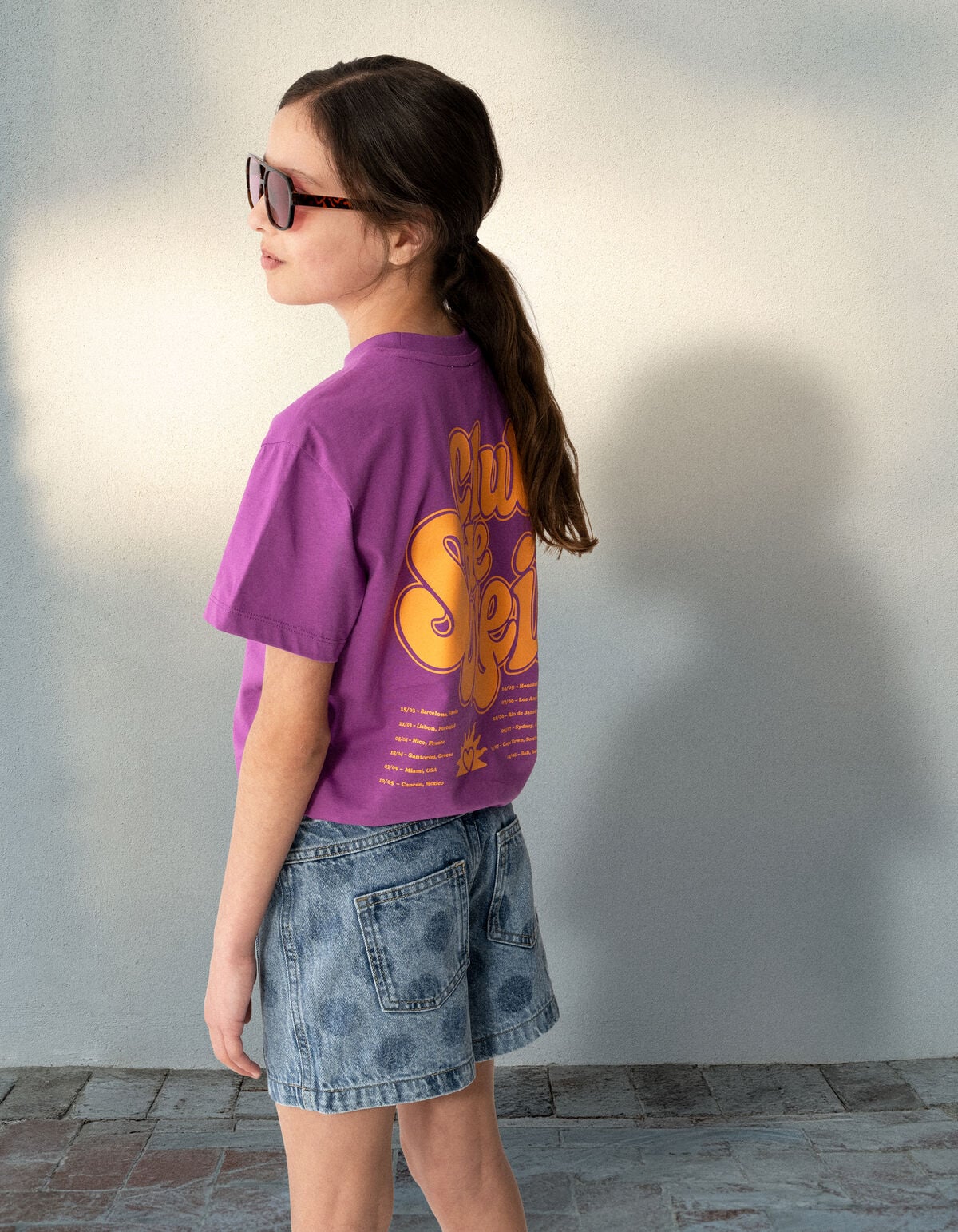 Relaxed Fit Artwork T-shirt Paars SHOEBY GIRLS