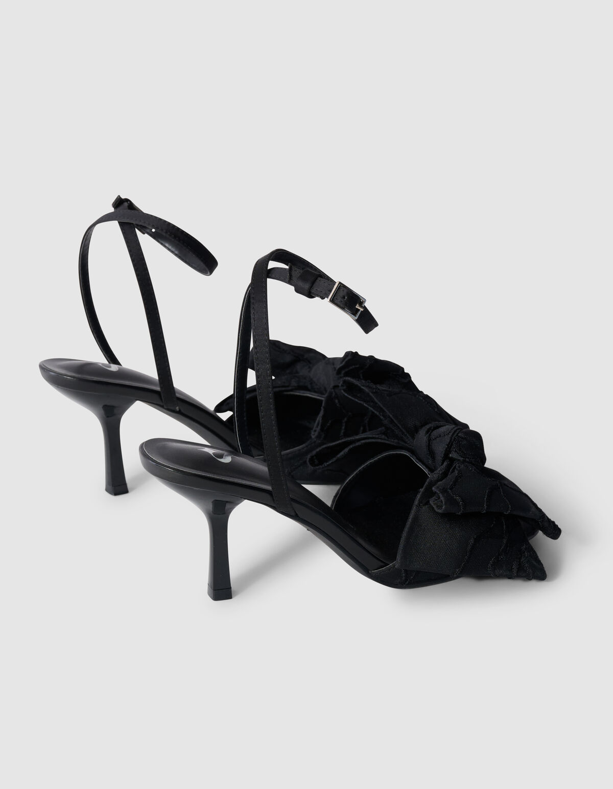 Jacquard Bow Hakken Zwart SHOEBY SHOES