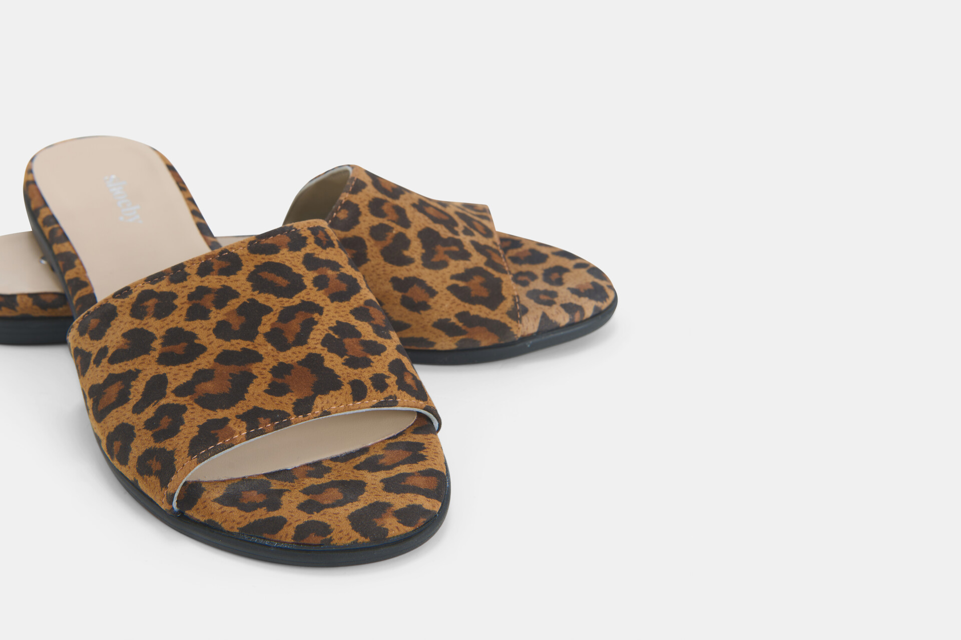 Leren Leopard Slipper SCHOENEN SHOEBY