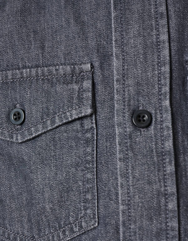 Denim Overhemd Donkergrijs SHOEBY BOYS