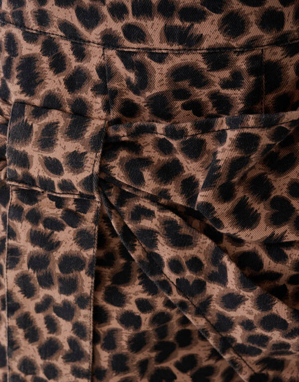 Leopard Twill Skort Bruin SHOEBY GIRLS