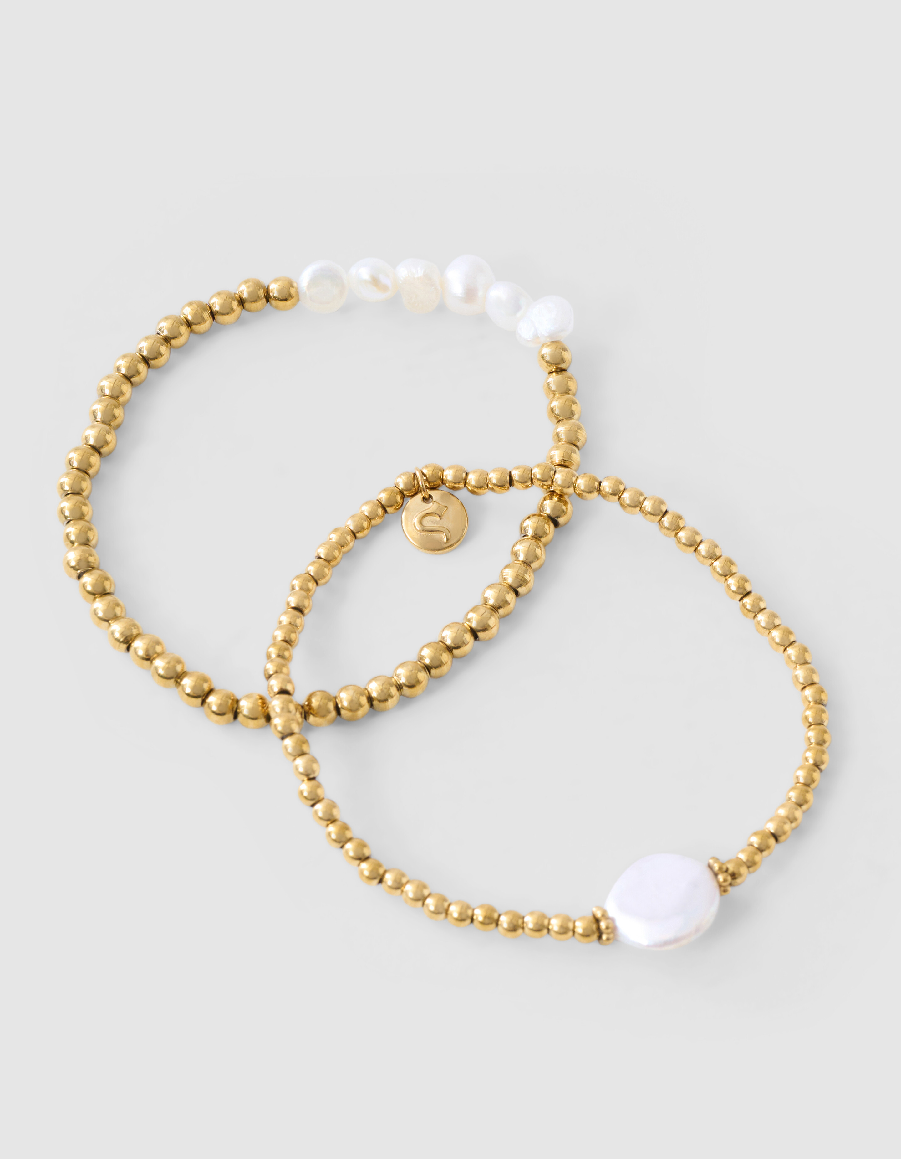 Parel Beads Armband Goud SHOEBY ACCESSOIRES