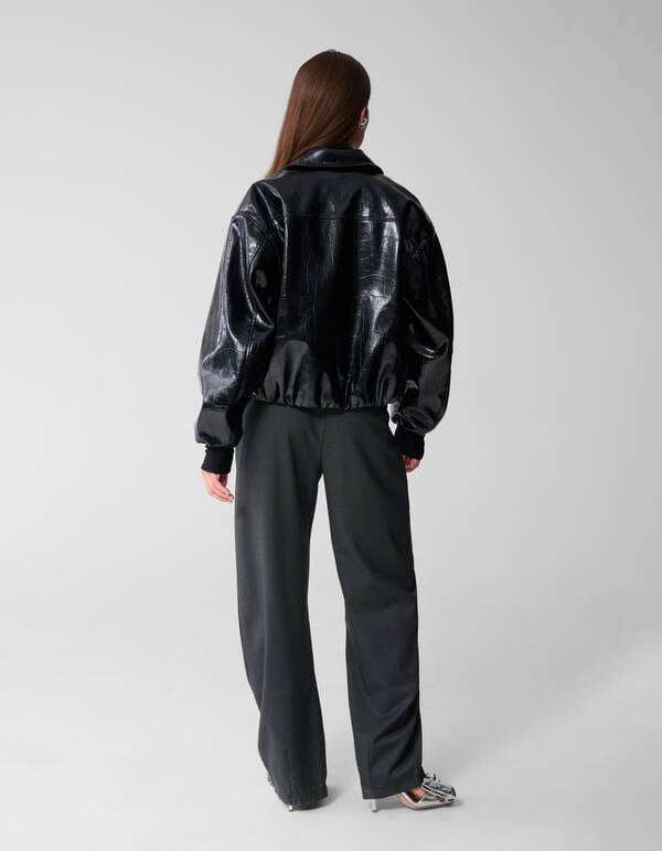 Oversized Croco Bomber Jack Zwart SHOEBY WOMEN