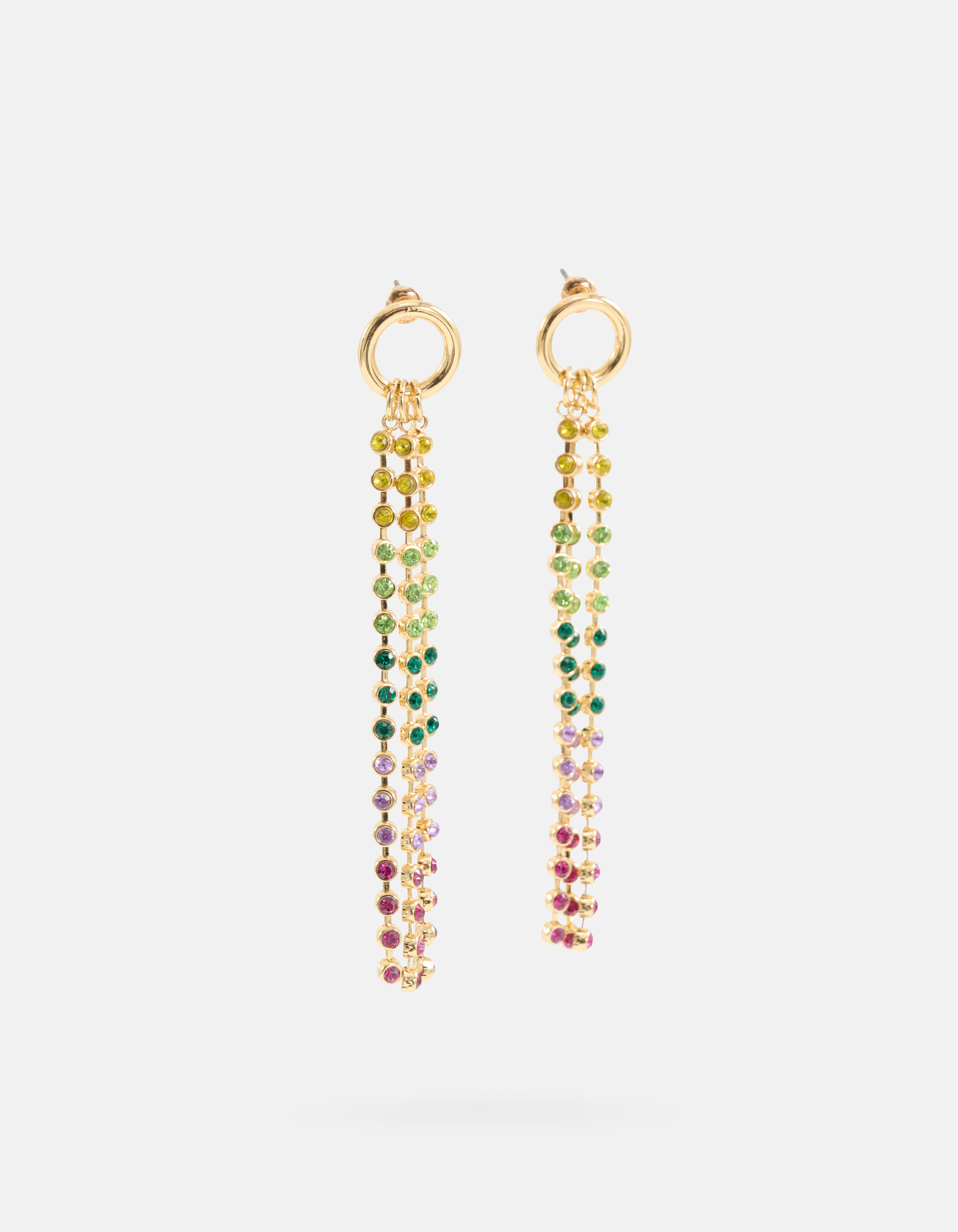 Multi Strass Oorbellen Goud SHOEBY ACCESSOIRES
