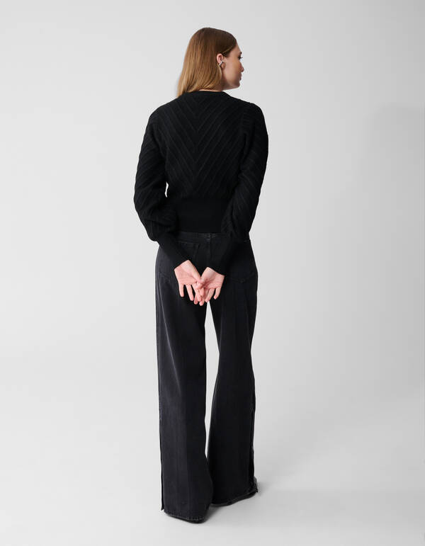 Glitter Gebreide Trui Zwart SHOEBY WOMEN